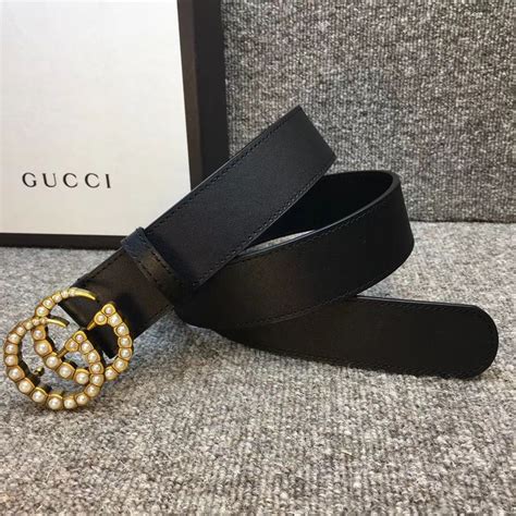 gucci pearl belt fake|Gucci pearl belt small.